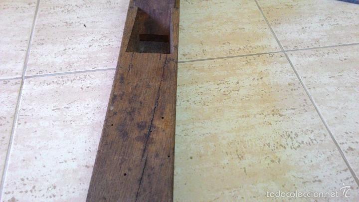 Antig&uuml;edades: ANTIGUA GARLOPA O RIBOT DE CARPINTERO - Foto 4