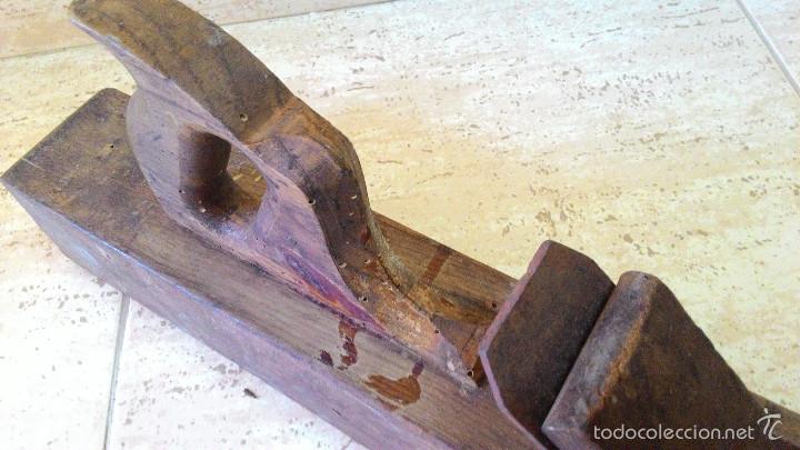 Antig&uuml;edades: ANTIGUA GARLOPA O RIBOT DE CARPINTERO - Foto 5