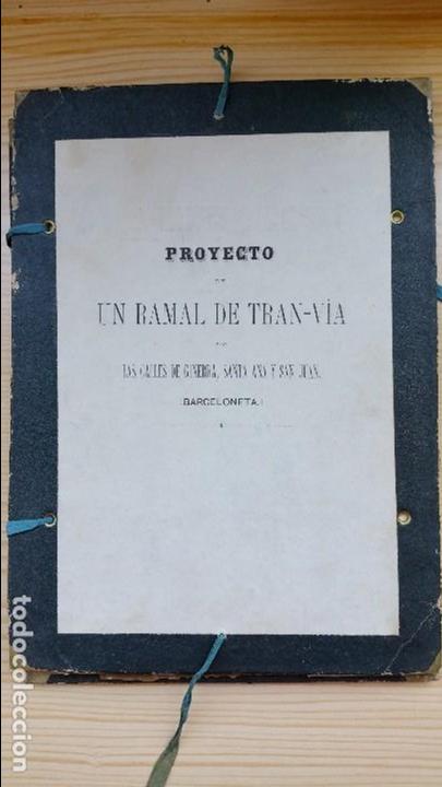 Antig&uuml;edades: PROYECTO PARA TRANVIA BARCELONA - Foto 1