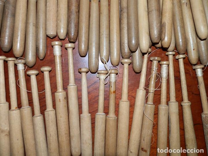 Antig&uuml;edades: 53 ANTIGUOS BOLILLOS DE 14 CMS. APROX. - Foto 3