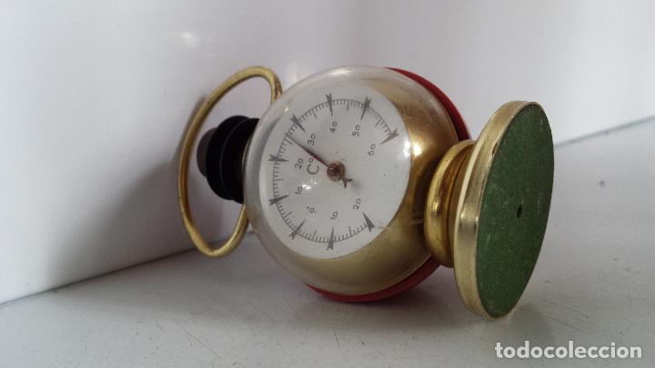 Antig&uuml;edades: TERM&Oacute;METRO EN C&ordm; DE SOBREMESA CON FORMA DE FAROL - FUNCIONANDO - Foto 5