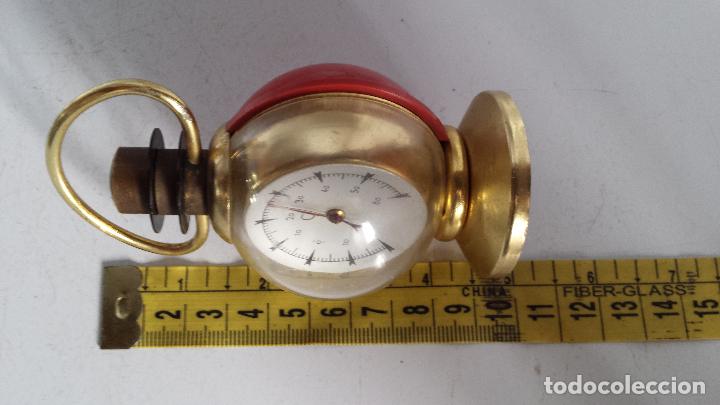 Antig&uuml;edades: TERM&Oacute;METRO EN C&ordm; DE SOBREMESA CON FORMA DE FAROL - FUNCIONANDO - Foto 6