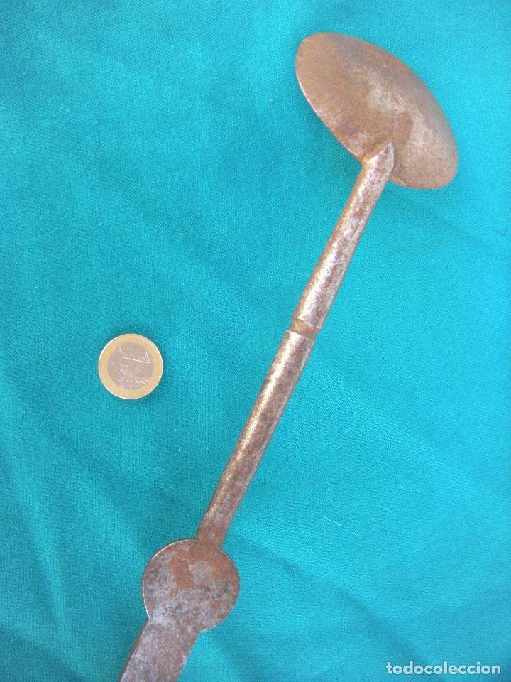 Antig&uuml;edades: ANTIGUO CUCHAR&Oacute;N CUCHARA DE HIERRO FORJADO. - Foto 6
