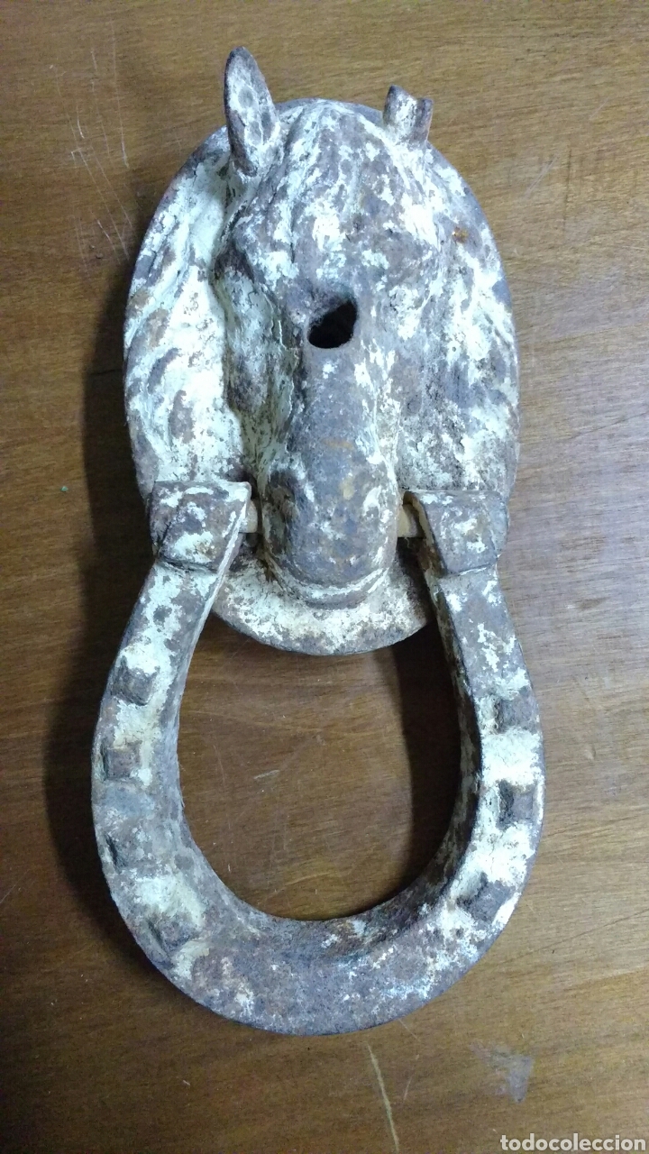 Antig&uuml;edades: Aldaba Caballo. 21 cms. - Foto 1