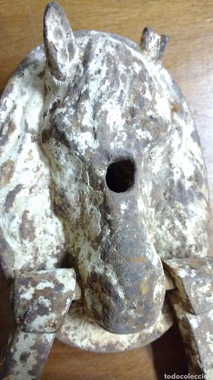 Antig&uuml;edades: Aldaba Caballo. 21 cms. - Foto 2