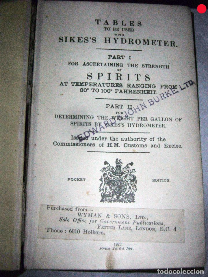 Antig&uuml;edades: HIDR&Oacute;METRO DE S&Iacute;KESS Y LIBRO DE TABLAS - Foto 10