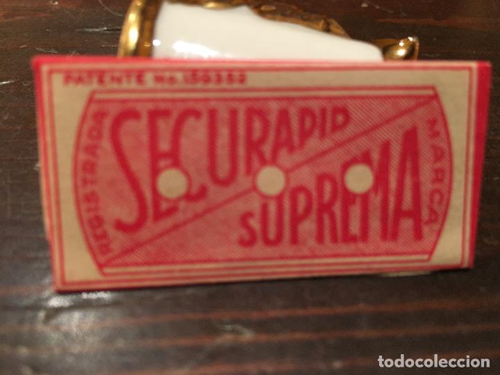 Antig&uuml;edades: HOJA CUCHILLA DE AFEITAR SECURAPID SUPREMA - Foto 1