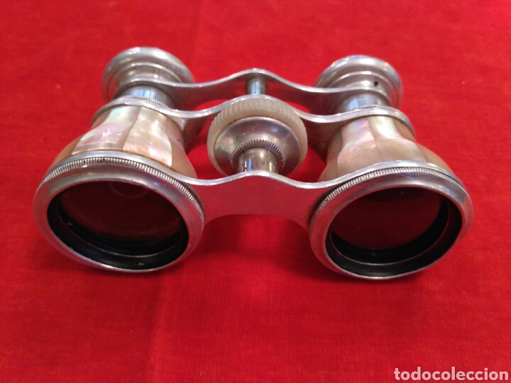 Antig&uuml;edades: Prism&aacute;ticos - binoculares de n&aacute;car y metal - Foto 1