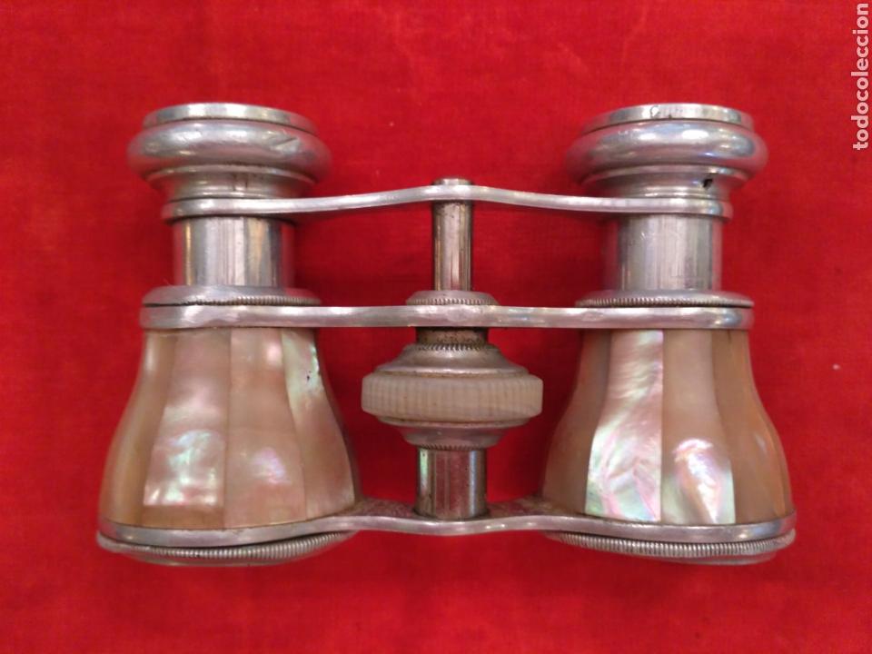 Antig&uuml;edades: Prism&aacute;ticos - binoculares de n&aacute;car y metal - Foto 2
