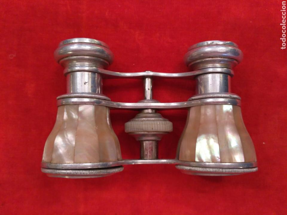 Antig&uuml;edades: Prism&aacute;ticos - binoculares de n&aacute;car y metal - Foto 3