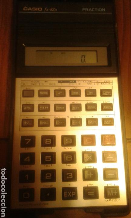 Antig&uuml;edades: CALCULADORA CASIO FX-82D FRACTION,CON FUNDA ORIGINAL Y FUNCIONANDO - Foto 2
