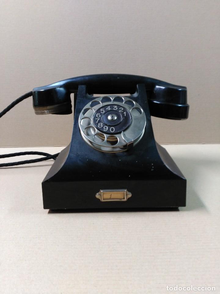 Tel&eacute;fonos: Telefono Ericsson de baquelita negro - Foto 3