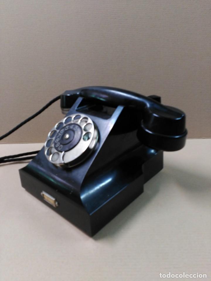 Tel&eacute;fonos: Telefono Ericsson de baquelita negro - Foto 4