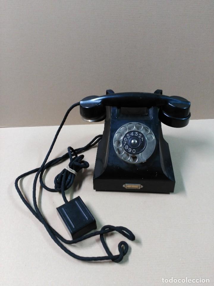 Tel&eacute;fonos: Telefono Ericsson de baquelita negro - Foto 8