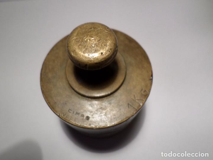 Antig&uuml;edades: JUEGO DE PESAS DE BRONCE - Foto 3