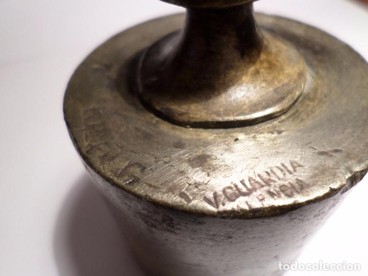 Antig&uuml;edades: JUEGO DE PESAS DE BRONCE - Foto 8