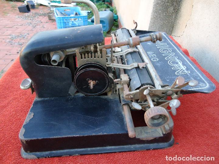 Antig&uuml;edades: MAQUINA DE ESCRIBIR AEG MIGNON - Foto 3