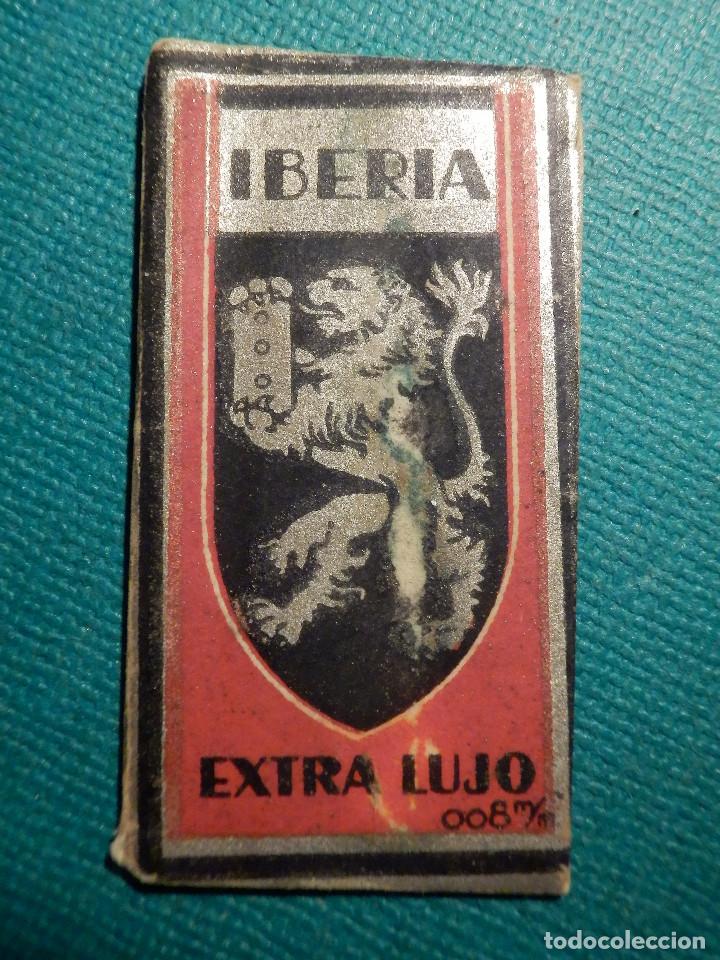 Antigüedades: Hoja de Afeitar Colección - Cuchilla - Blade - Hoja - Lame - Iberia Extra Lujo - 0,08 mm - Ptas 0,70 - Foto 1 - 71530311
