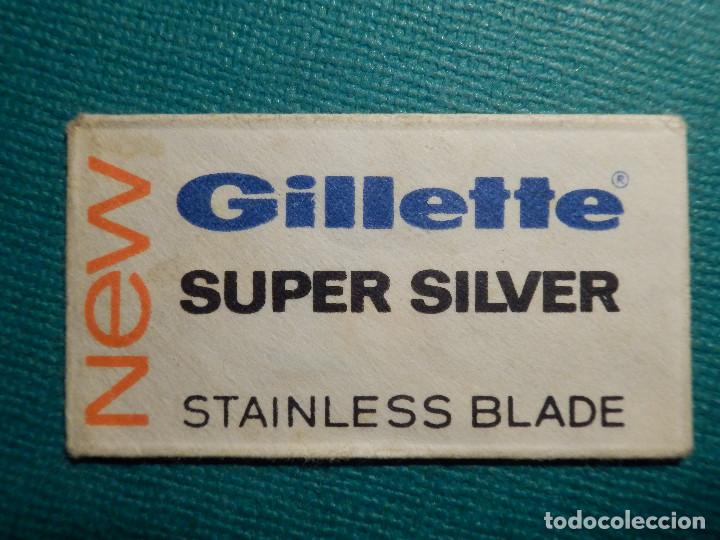 Antigüedades: Hoja de Afeitar de Colección - Cuchilla - Blade - Hoja - Lame - Gillette Super Silver - Stainless - Foto 1 - 71532455