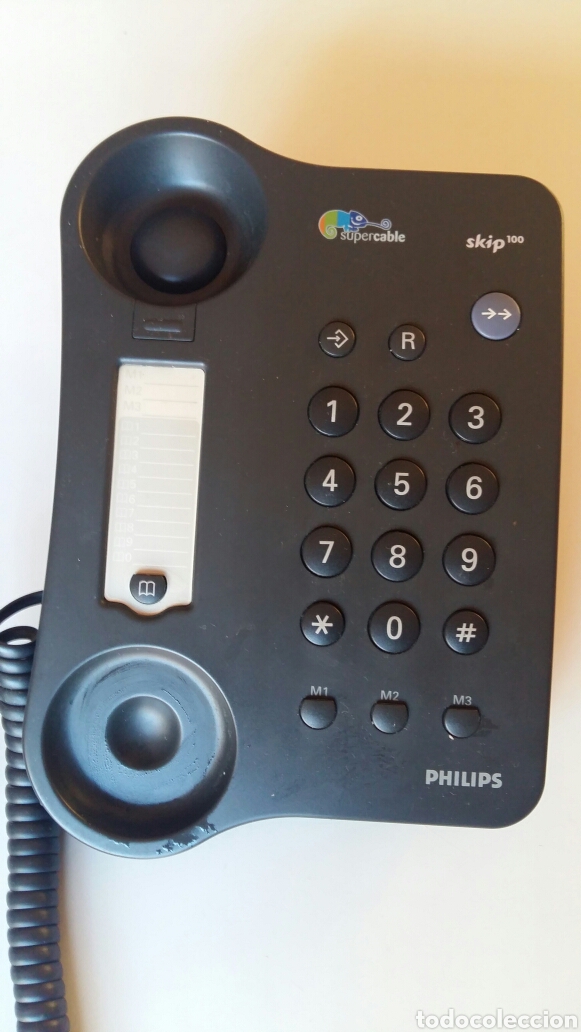 Tel&eacute;fonos: (Sevilla) Tel&eacute;fono PHILIPS SKIP 100 Supercable. En funcionamiento - Foto 2