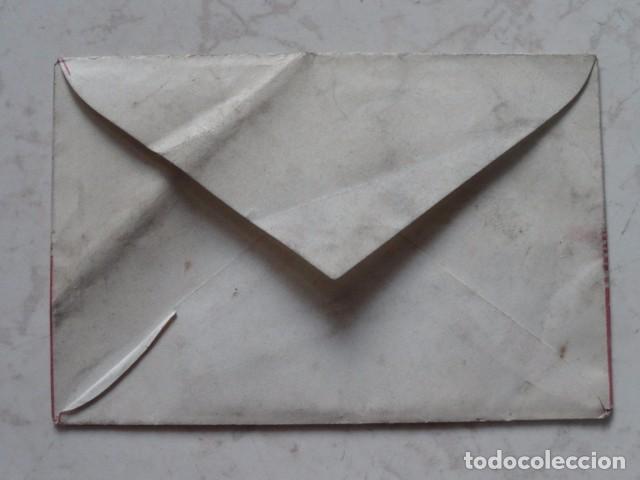 Antig&uuml;edades: SOBRE PUBLICIDAD OBSEQUIO HOJA DE AFEITAR BETER FLOR DE LIS - Foto 3