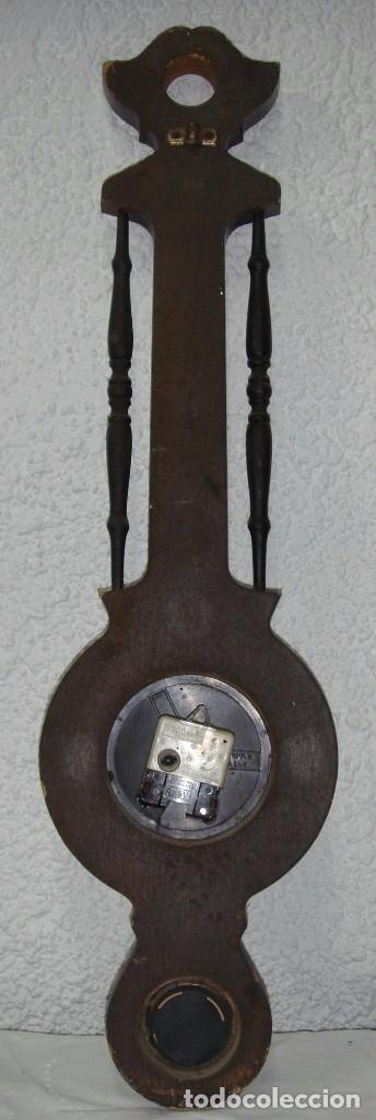 Antig&uuml;edades: Antiguo Reloj Bar&oacute;metro Term&oacute;metro Italiano. - Foto 3