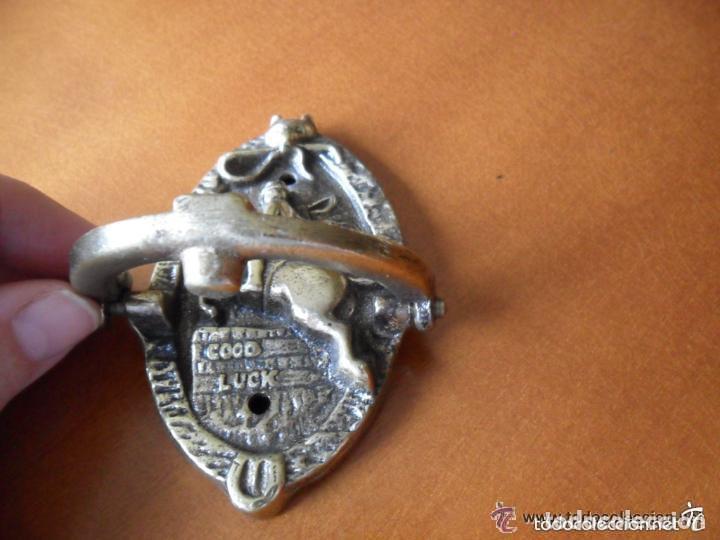 Antig&uuml;edades: ALDABA LLAMADOR EN BRONCE CON JINETE A CABALLO - Foto 3