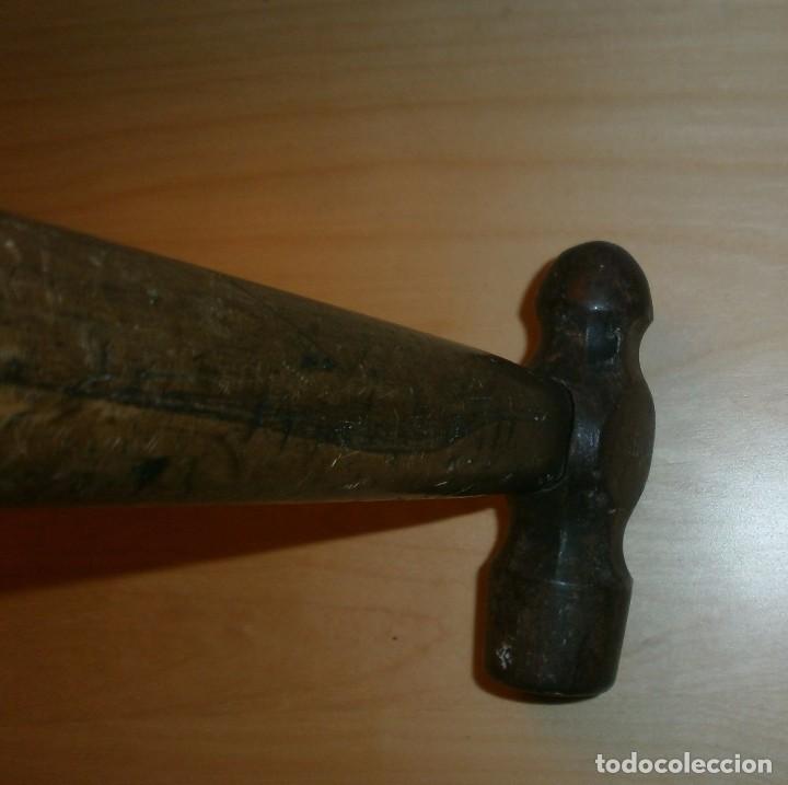 Antig&uuml;edades: Antiguo martillo hierro con mango madera - Foto 3