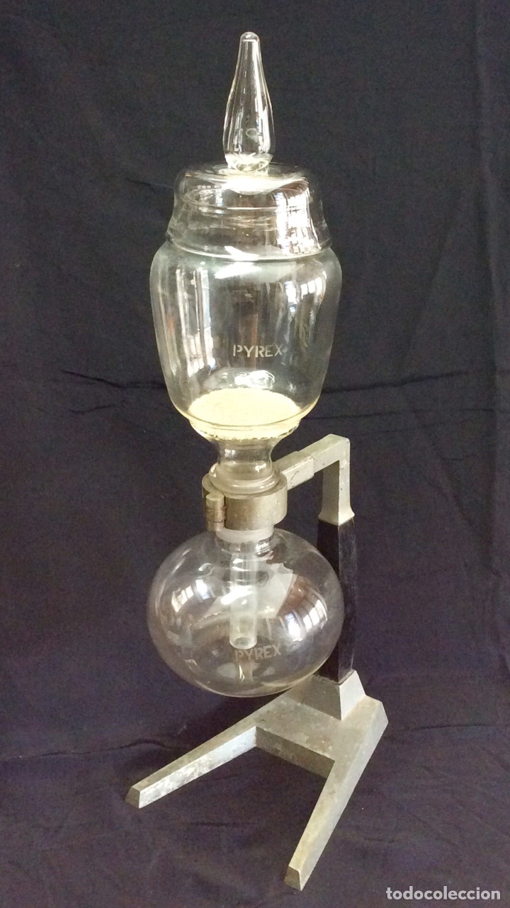 antigua cafetera de cristal, pyrex, principios - Comprar Varias  Antigüedades Técnicas y Científicas en todocoleccion - 73912379