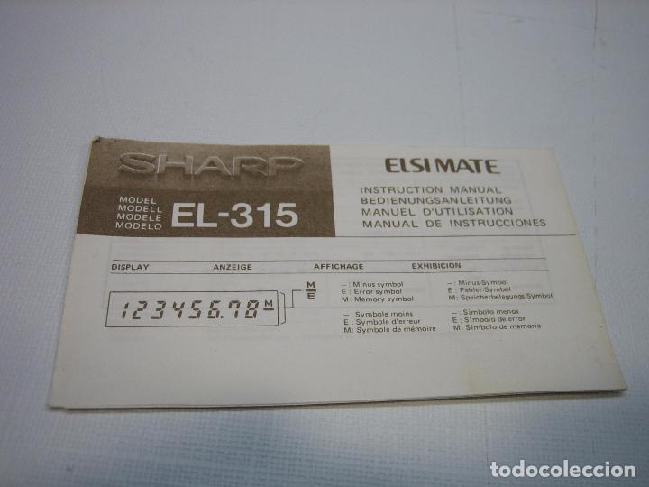 Antig&uuml;edades: Calculadora Sharp modelo EL-315 - Foto 4