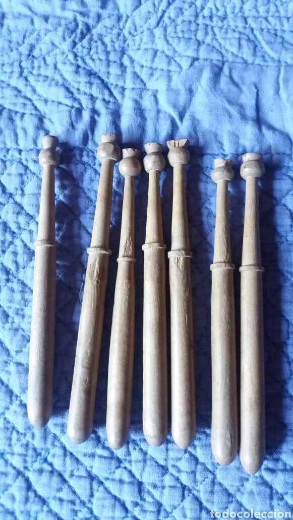 Antig&uuml;edades: LOTE 7 BOLILLOS ANTIGUOS - Foto 1