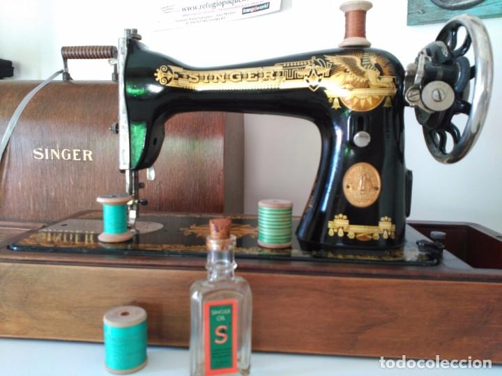 Antig&uuml;edades: Maquina coser Singer - Foto 3