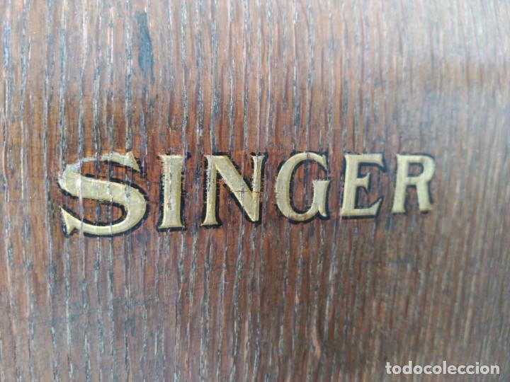 Antig&uuml;edades: Maquina coser Singer - Foto 8