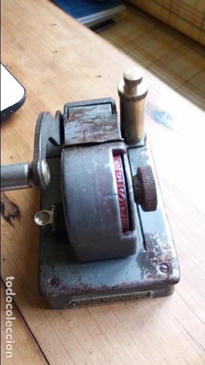Antig&uuml;edades: MARCADORA/IMPRESORA DE CHEQUES TOOD MACHINES - Foto 1