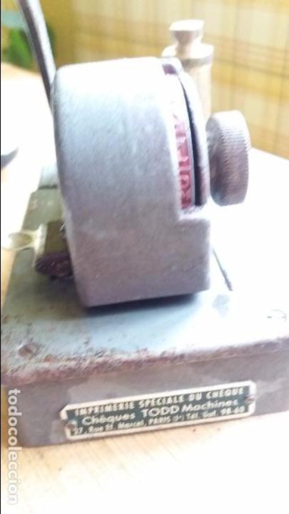 Antig&uuml;edades: MARCADORA/IMPRESORA DE CHEQUES TOOD MACHINES - Foto 2