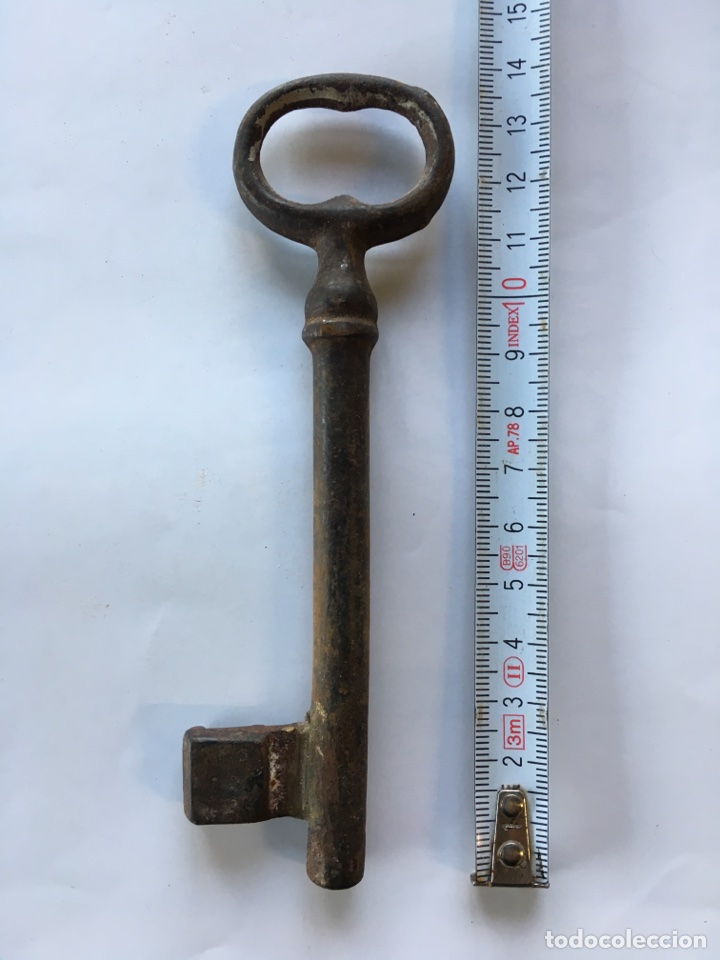 Antig&uuml;edades: Llave de forja.- Siglo XIX - Foto 1