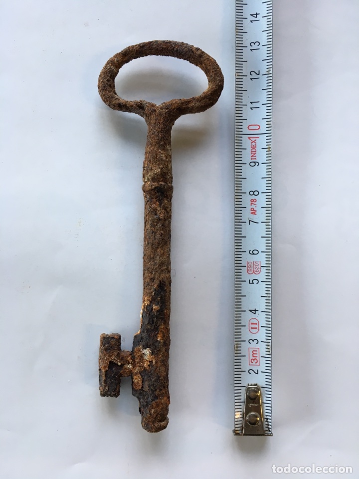 Antig&uuml;edades: Llave de forja.- Siglo XIX - Foto 1