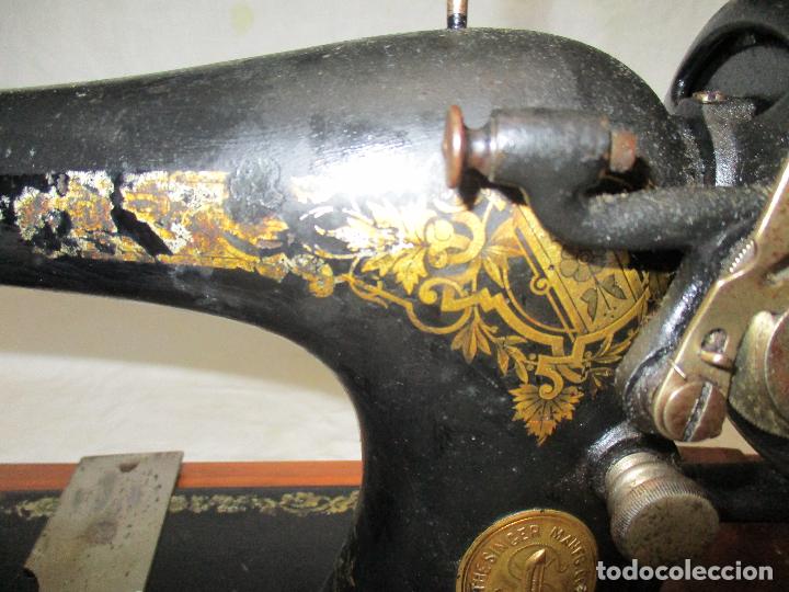 Antig&uuml;edades: MAQUINA DE COSER SINGER, ESCOCIA 1925 - Foto 5