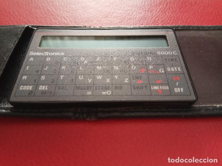 Antig&uuml;edades: CALCULADORA SELECTRONICS DATA STOR 8000C CON FUNDA TIPO CARTERRA - Foto 1