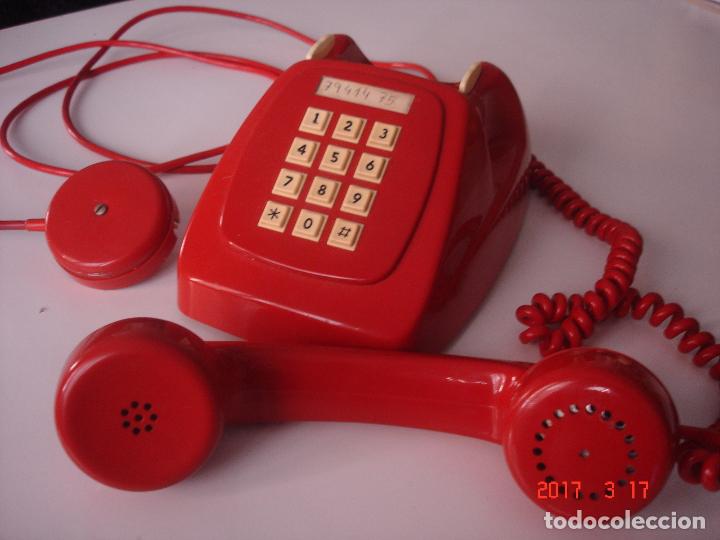 Tel&eacute;fonos: TEL&Eacute;FONO MODELO HERALDO COLOR ROJO ORIGINAL - Foto 2