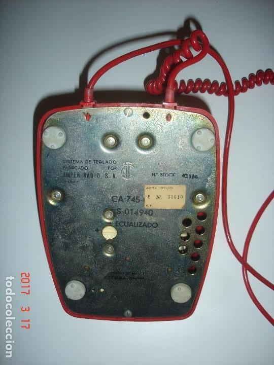 Tel&eacute;fonos: TEL&Eacute;FONO MODELO HERALDO COLOR ROJO ORIGINAL - Foto 5