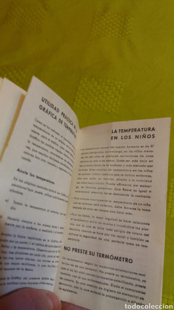 Antig&uuml;edades: FOLLETO TERMOMETRO CIMA - Foto 4