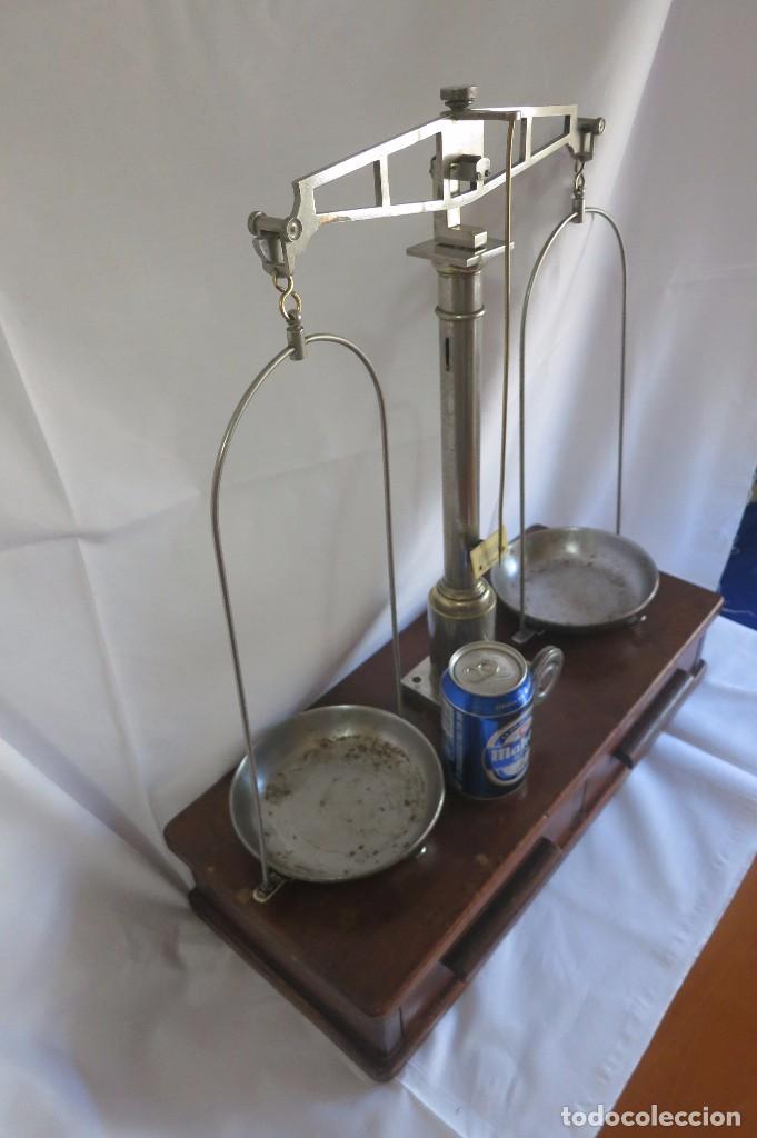 Antig&uuml;edades: antigua balanza grande de 1 kilo - Foto 8