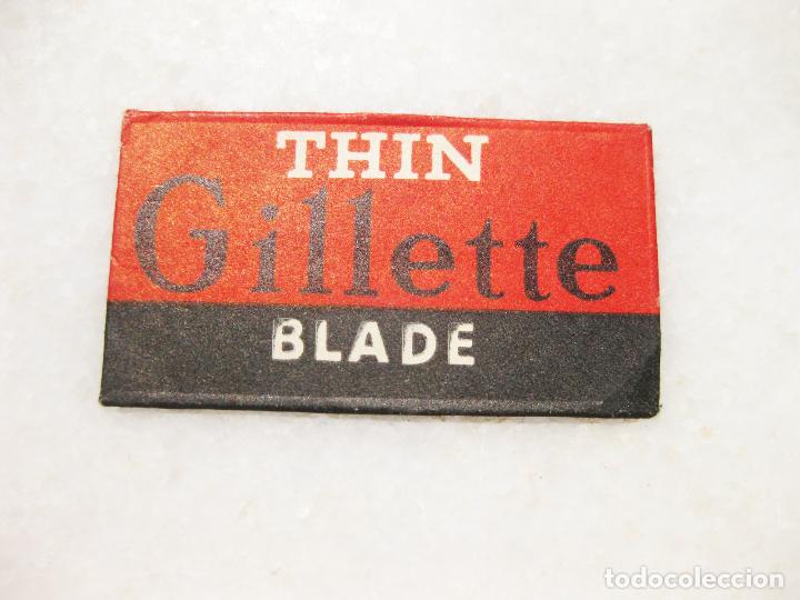 Antig&uuml;edades: HOJA DE AFEITAR DE LA MARCA GILLETTE THIN BLADA - Foto 1
