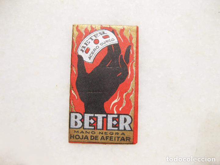 Antig&uuml;edades: HOJA DE AFEITAR DE LA MARCA BETER MANO NEGRA - Foto 1