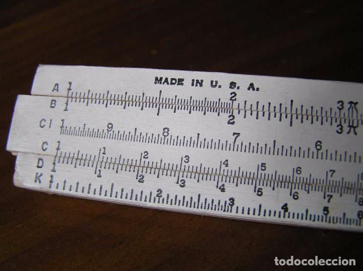Antig&uuml;edades: REGLA DE CALCULO DE MADERA ENGINEERING INSTRUMENTS MADE IN U. S. A. SLIDE RULE RECHENSCHIEBER - Foto 4