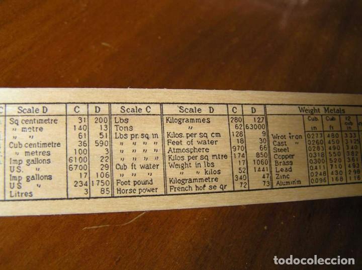 Antig&uuml;edades: REGLA DE CALCULO DE MADERA ENGINEERING INSTRUMENTS MADE IN U. S. A. SLIDE RULE RECHENSCHIEBER - Foto 6