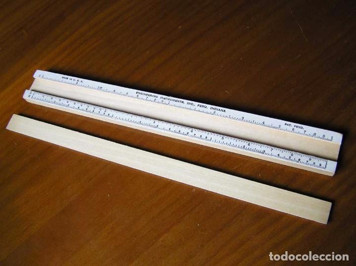 Antig&uuml;edades: REGLA DE CALCULO DE MADERA ENGINEERING INSTRUMENTS MADE IN U. S. A. SLIDE RULE RECHENSCHIEBER - Foto 9
