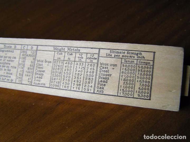 Antig&uuml;edades: REGLA DE CALCULO DE MADERA ENGINEERING INSTRUMENTS MADE IN U. S. A. SLIDE RULE RECHENSCHIEBER - Foto 18