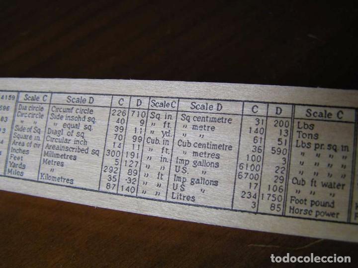 Antig&uuml;edades: REGLA DE CALCULO DE MADERA ENGINEERING INSTRUMENTS MADE IN U. S. A. SLIDE RULE RECHENSCHIEBER - Foto 19